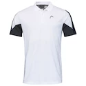 Pánske tričko Head  Club 22 Tech Polo Shirt Men White/Dark Blue S