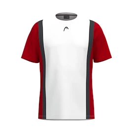 Pánske tričko Head CLUB 25 TECH T-Shirt Men Red/White