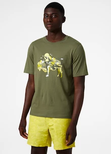 Pánske tričko Helly Hansen  F2F Organic Cotton T-Shirt Lav Green