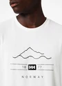 Pánske tričko Helly Hansen  Skog Recycled Graphic T-Shirt White