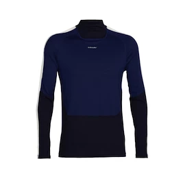 Pánske tričko Icebreaker Merino 200 Oasis Sonebula LS High Neck Mid Navy/Royal Navy/Snow/Cb