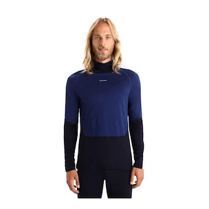 Pánske tričko Icebreaker Merino 200 Oasis Sonebula LS High Neck Mid Navy/Royal Navy/Snow/Cb