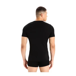 Pánske tričko Icebreaker Merino Anatomica SS Crewe Black