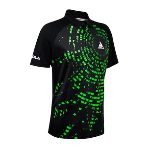 Pánske tričko Joola  Shirt Centrela Polo Black/Green