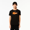 Pánske tričko Lacoste  Big Logo Core Performance T-Shirt Black/Sunrise M