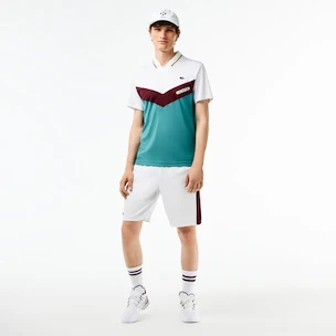 Pánske tričko Lacoste  Medvedev New York Day Polo White/Limeira