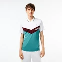 Pánske tričko Lacoste  Medvedev New York Day Polo White/Limeira XXL