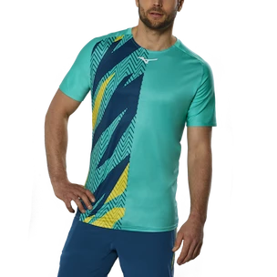 Pánske tričko Mizuno  Shadow Graphic Tee Turquoise M