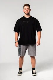 Pánske tričko Nebbia Oversized Heavyweight Cotton T-shirt NO SHORTCUTS Black