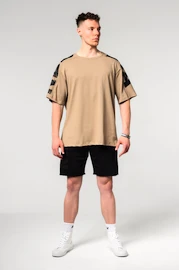 Pánske tričko Nebbia Oversized T-shirt LIFTING CLUB Light Brown