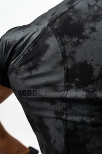 Pánske tričko Nebbia Performance+ Camouflage Kompression T-Shirt FUNCTION black