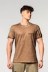 Pánske tričko Nebbia  Washed-off Cotton T-shirt MAX OUT Light Brown