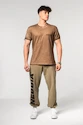 Pánske tričko Nebbia  Washed-off Cotton T-shirt MAX OUT Light Brown