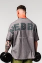 Pánske tričko Nebbia  Washed-off Oversized Heavyweight Cotton T-shirt NO SHORTCUTS Light Grey