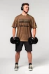 Pánske tričko Nebbia  Washed-off Oversized T-shirt HERITAGE Light Brown