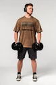 Pánske tričko Nebbia  Washed-off Oversized T-shirt HERITAGE Light Brown