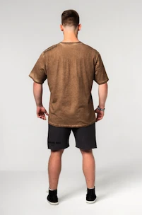 Pánske tričko Nebbia  Washed-off Oversized T-shirt HERITAGE Light Brown