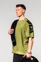 Pánske tričko Nebbia  Washed-off Oversized T-shirt LIFTING CLUB Green