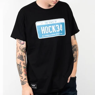 Pánske tričko Roster Hockey  HOCK34 black/blue