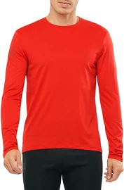 Pánske tričko Salomon Agile LS Tee red