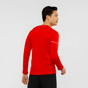 Pánske tričko Salomon  Agile LS Tee red S