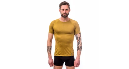 Pánske tričko Sensor  Coolmax Mesh Mustard S