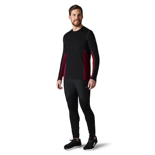 Pánske tričko Smartwool  Merino Sport 150 Long Sleeve Crew Red/Black