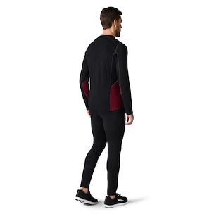 Pánske tričko Smartwool  Merino Sport 150 Long Sleeve Crew Red/Black