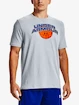 Pánske tričko Under Armour  BBALL BRANDED WRDMRK SS-GRY L