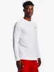 Pánske tričko Under Armour  Fitted Crew-WHT