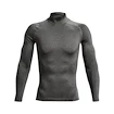 Pánske tričko Under Armour  HeatGear Armour Comp Mock LS Gray XXL