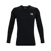 Pánske tričko Under Armour HeatGear Fitted LS Black XXL