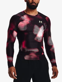 Pánske tričko Under Armour IsoChill Prtd Comp LS-BLK