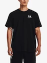 Pánske tričko Under Armour  LOGO EMB HEAVYWEIGHT SS-BLK