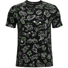 Pánske tričko Under Armour Run Ur Face Off Print SS Black