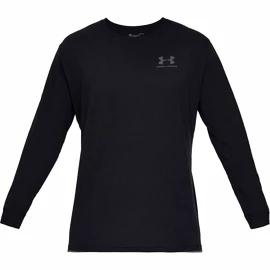 Pánske tričko Under Armour SPORTSTYLE LEFT CHEST LS Black