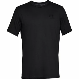 Pánske tričko Under Armour Sportstyle Left Chest SS Black