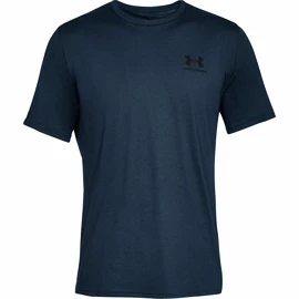 Pánske tričko Under Armour Sportstyle Left Chest SS Dark Blue