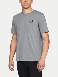 Pánske tričko Under Armour Sportstyle Left Chest Ss Grey