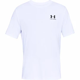 Pánske tričko Under Armour Sportstyle Left Chest SS White