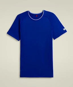 Pánske tričko Wilson  M Team Seamless Crew Royal Blue