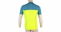 Pánsky cyklistický dres Sensor  Cyklo Motion Blue/Neon Yellow