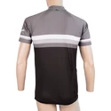 Pánsky cyklistický dres Sensor  Cyklo Summer Stripe Black/Grey