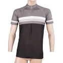 Pánsky cyklistický dres Sensor  Cyklo Summer Stripe Black/Grey