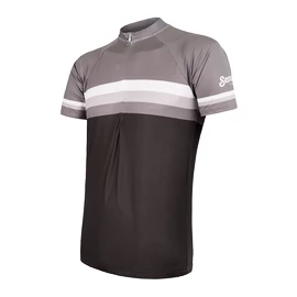 Pánsky cyklistický dres Sensor Cyklo Summer Stripe Black/Grey