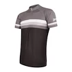 Pánsky cyklistický dres Sensor  Cyklo Summer Stripe Black/Grey L