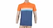 Pánsky cyklistický dres Sensor  Cyklo Summer Stripe Blue/Orange