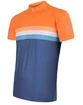 Pánsky cyklistický dres Sensor  Cyklo Summer Stripe Blue/Orange