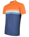 Pánsky cyklistický dres Sensor  Cyklo Summer Stripe Blue/Orange