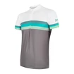 Pánsky cyklistický dres Sensor  Cyklo Summer Stripe Grey/Green